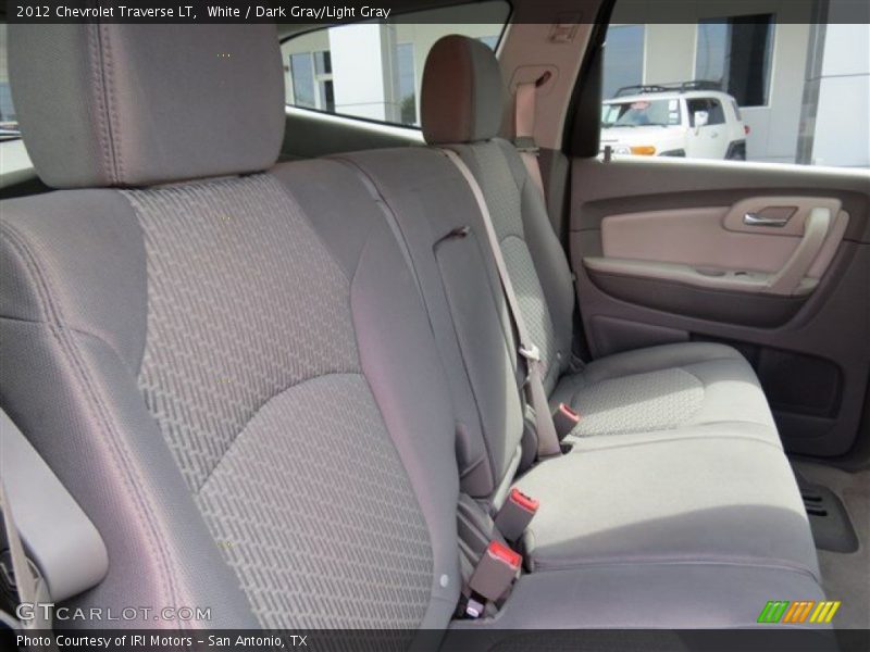 White / Dark Gray/Light Gray 2012 Chevrolet Traverse LT