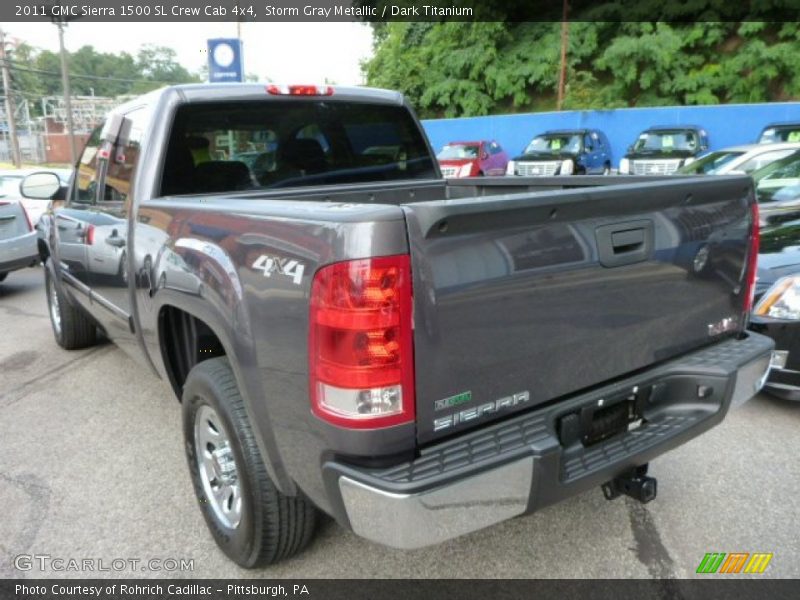 Storm Gray Metallic / Dark Titanium 2011 GMC Sierra 1500 SL Crew Cab 4x4