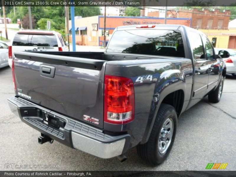 Storm Gray Metallic / Dark Titanium 2011 GMC Sierra 1500 SL Crew Cab 4x4