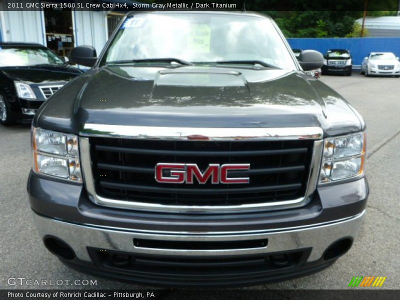 Storm Gray Metallic / Dark Titanium 2011 GMC Sierra 1500 SL Crew Cab 4x4