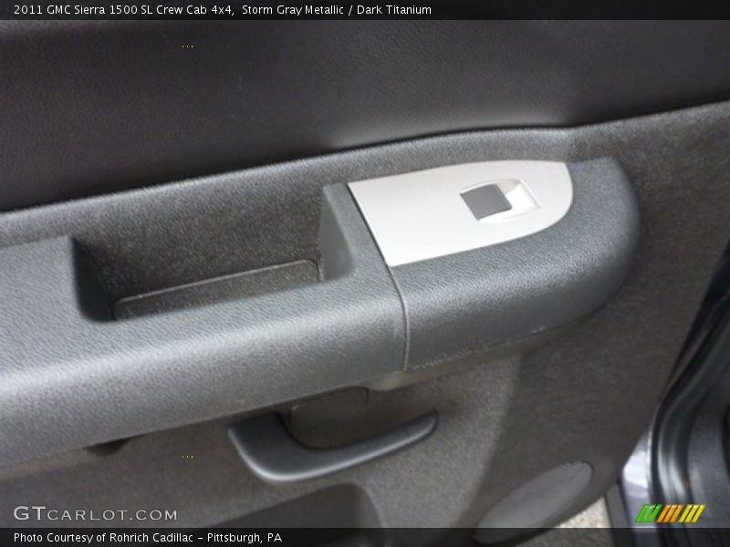 Storm Gray Metallic / Dark Titanium 2011 GMC Sierra 1500 SL Crew Cab 4x4