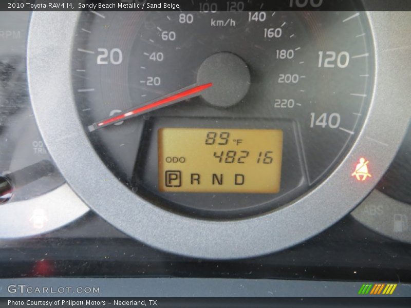 Sandy Beach Metallic / Sand Beige 2010 Toyota RAV4 I4