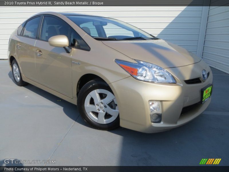 Sandy Beach Metallic / Bisque 2010 Toyota Prius Hybrid III