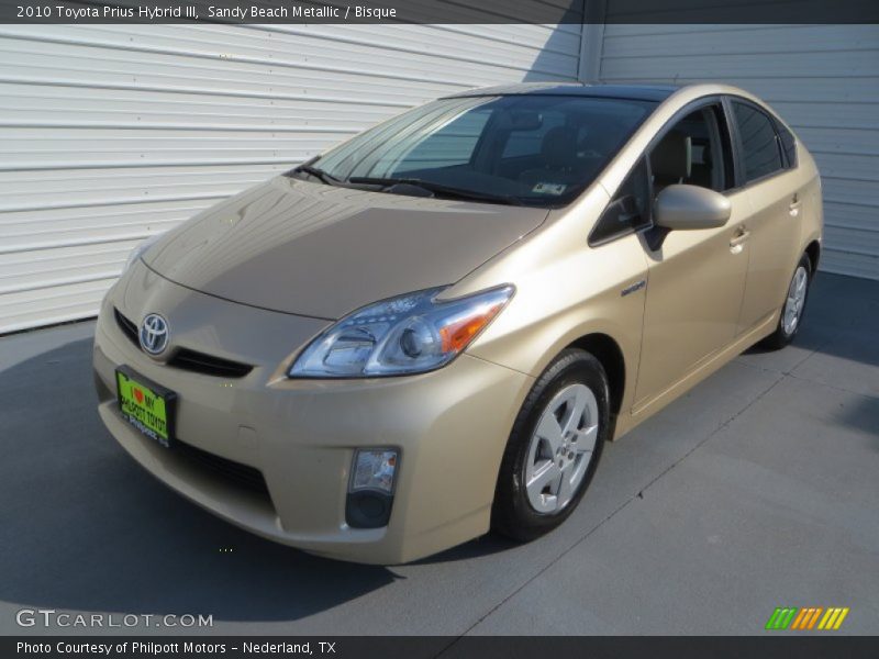 Sandy Beach Metallic / Bisque 2010 Toyota Prius Hybrid III