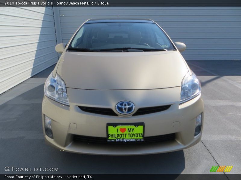 Sandy Beach Metallic / Bisque 2010 Toyota Prius Hybrid III