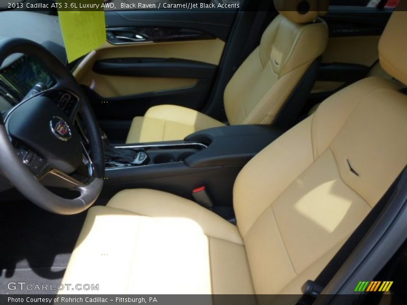 Black Raven / Caramel/Jet Black Accents 2013 Cadillac ATS 3.6L Luxury AWD