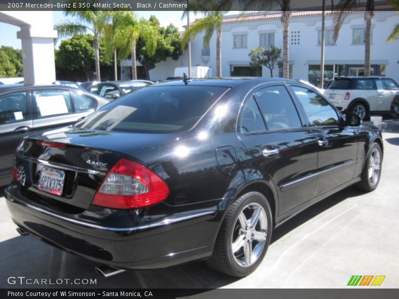 Black / Cashmere 2007 Mercedes-Benz E 350 4Matic Sedan