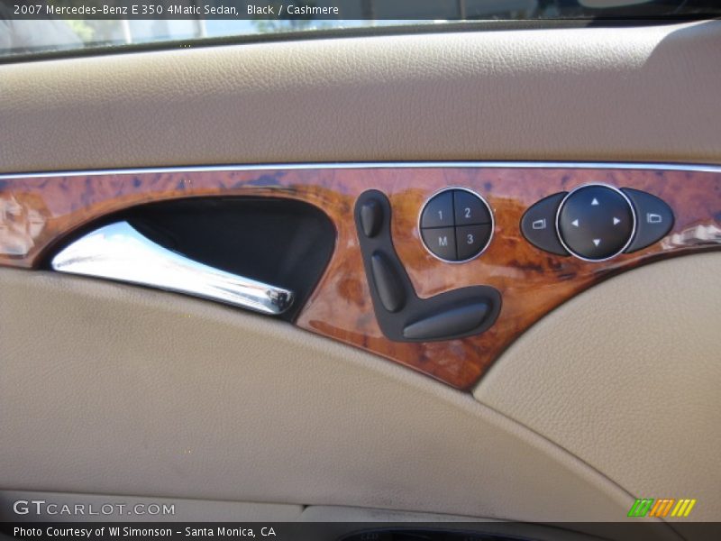 Black / Cashmere 2007 Mercedes-Benz E 350 4Matic Sedan