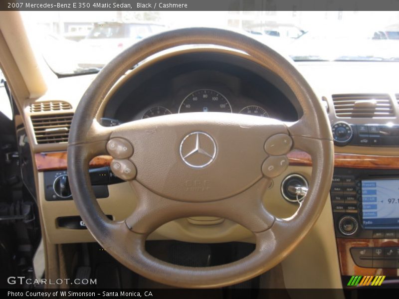 Black / Cashmere 2007 Mercedes-Benz E 350 4Matic Sedan