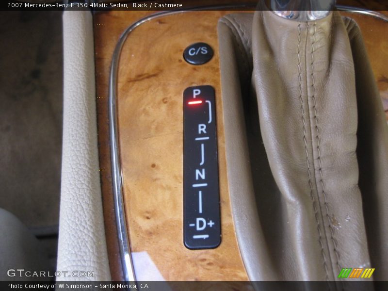 Black / Cashmere 2007 Mercedes-Benz E 350 4Matic Sedan