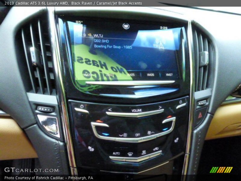 Black Raven / Caramel/Jet Black Accents 2013 Cadillac ATS 3.6L Luxury AWD