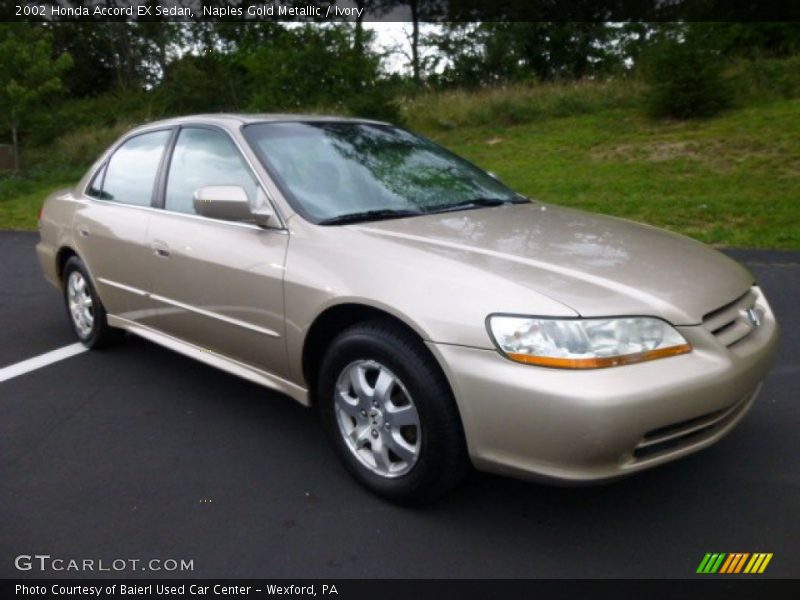 Naples Gold Metallic / Ivory 2002 Honda Accord EX Sedan