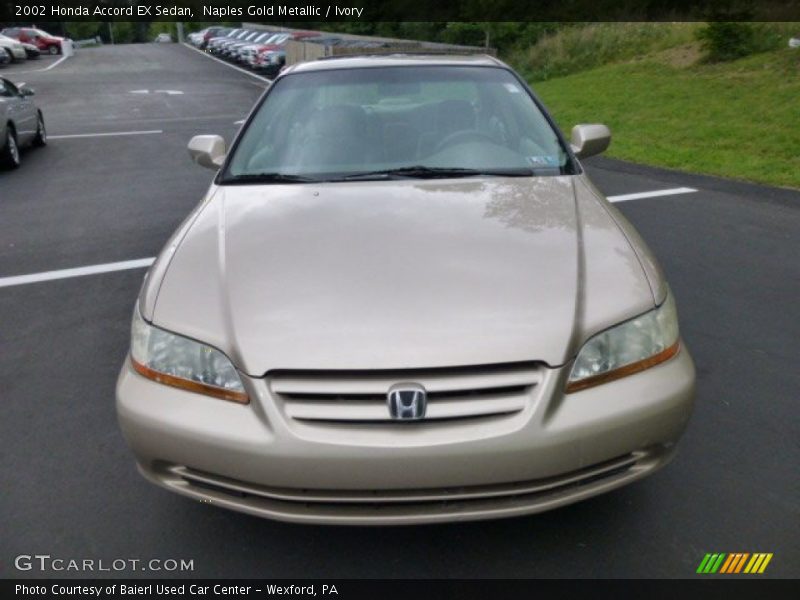 Naples Gold Metallic / Ivory 2002 Honda Accord EX Sedan