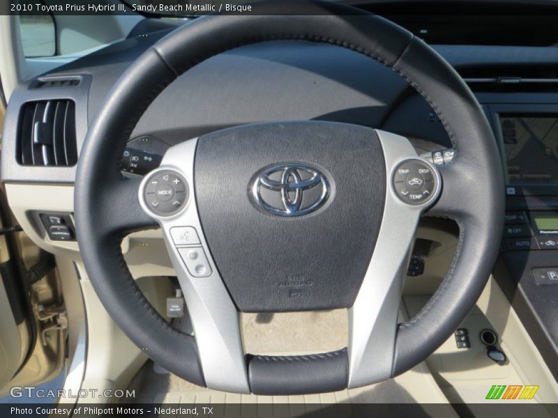 Sandy Beach Metallic / Bisque 2010 Toyota Prius Hybrid III