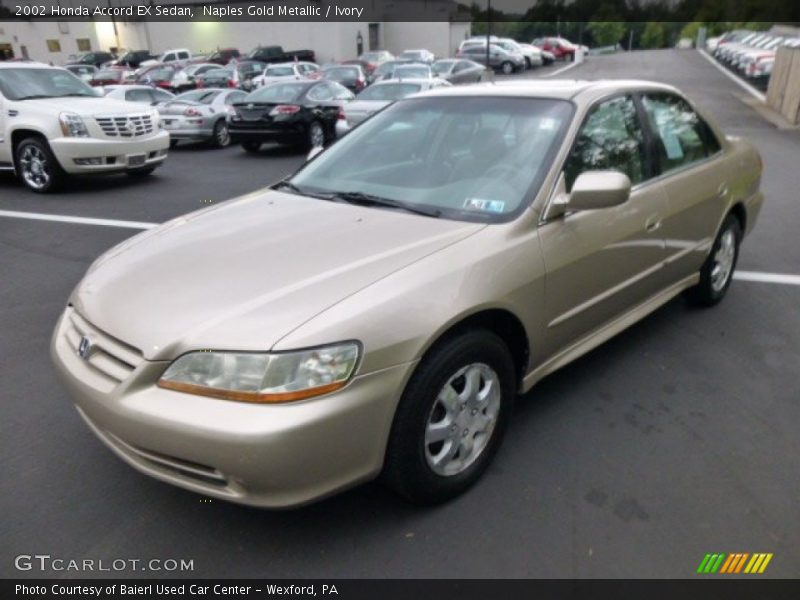 Naples Gold Metallic / Ivory 2002 Honda Accord EX Sedan
