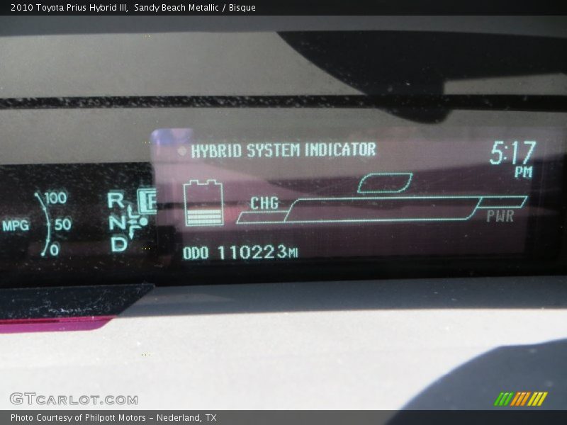 Sandy Beach Metallic / Bisque 2010 Toyota Prius Hybrid III