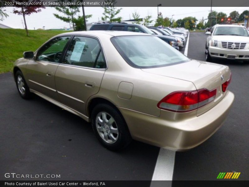 Naples Gold Metallic / Ivory 2002 Honda Accord EX Sedan