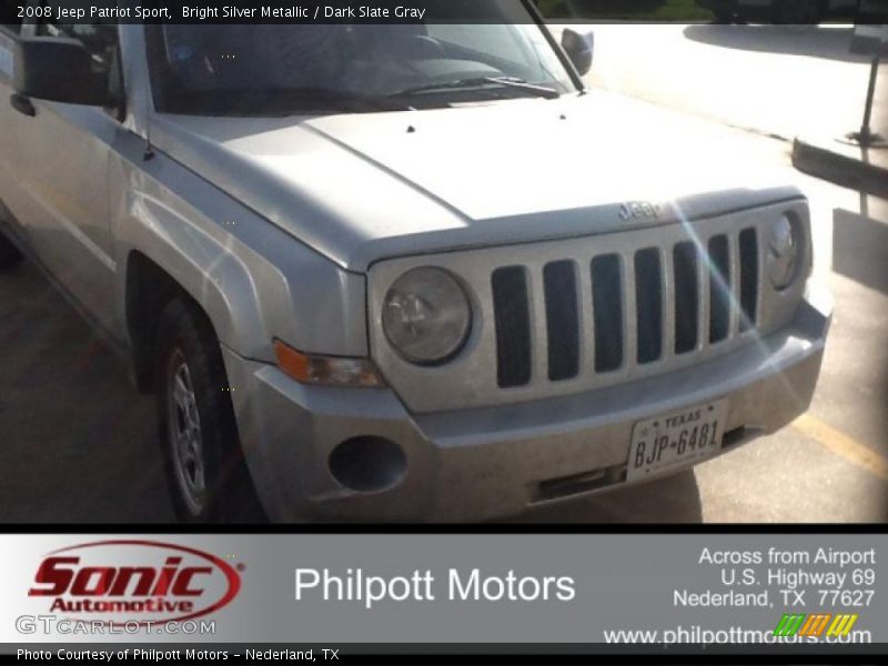 Bright Silver Metallic / Dark Slate Gray 2008 Jeep Patriot Sport
