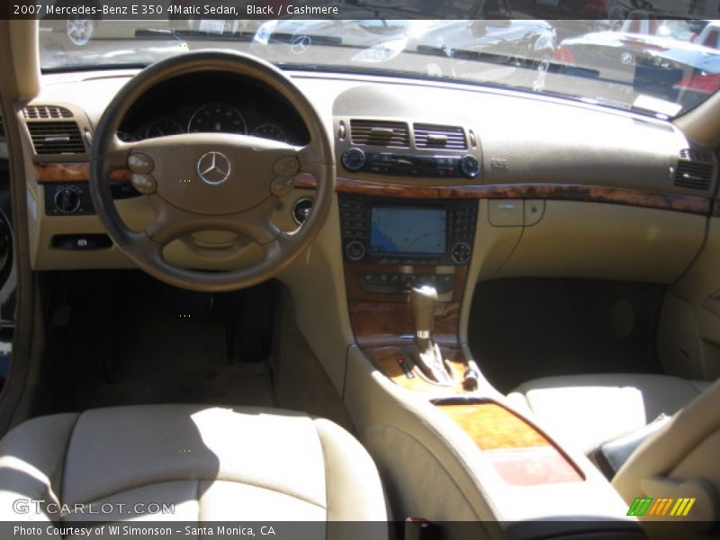 Black / Cashmere 2007 Mercedes-Benz E 350 4Matic Sedan