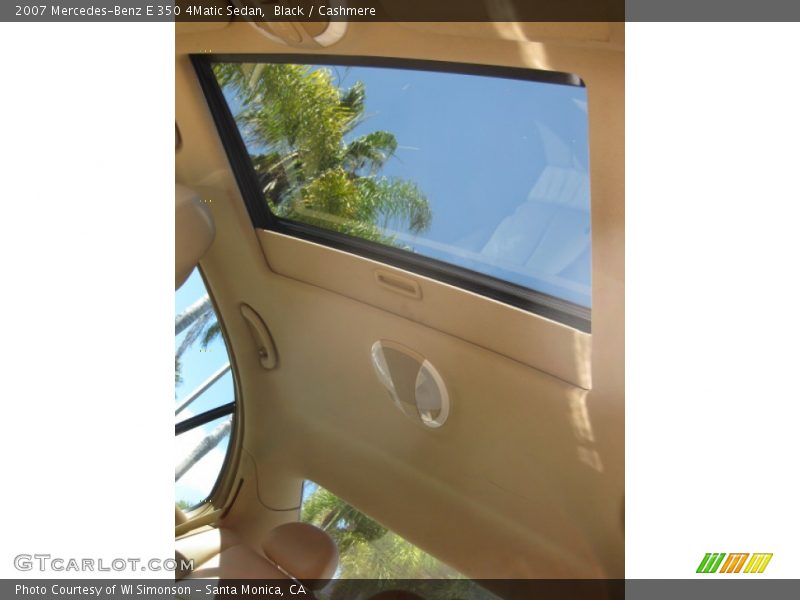 Black / Cashmere 2007 Mercedes-Benz E 350 4Matic Sedan