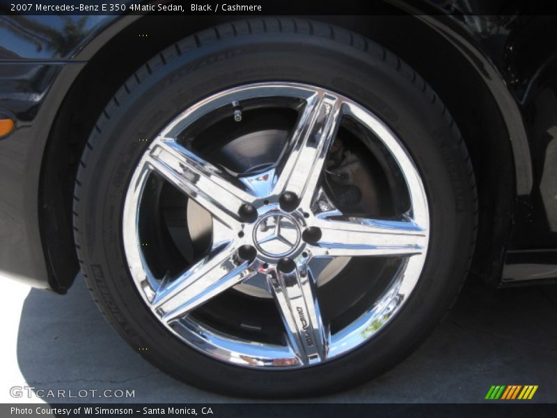 Black / Cashmere 2007 Mercedes-Benz E 350 4Matic Sedan