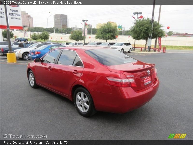 Barcelona Red Metallic / Bisque 2008 Toyota Camry LE