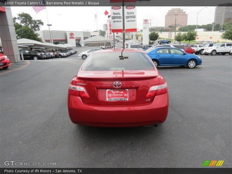 Barcelona Red Metallic / Bisque 2008 Toyota Camry LE