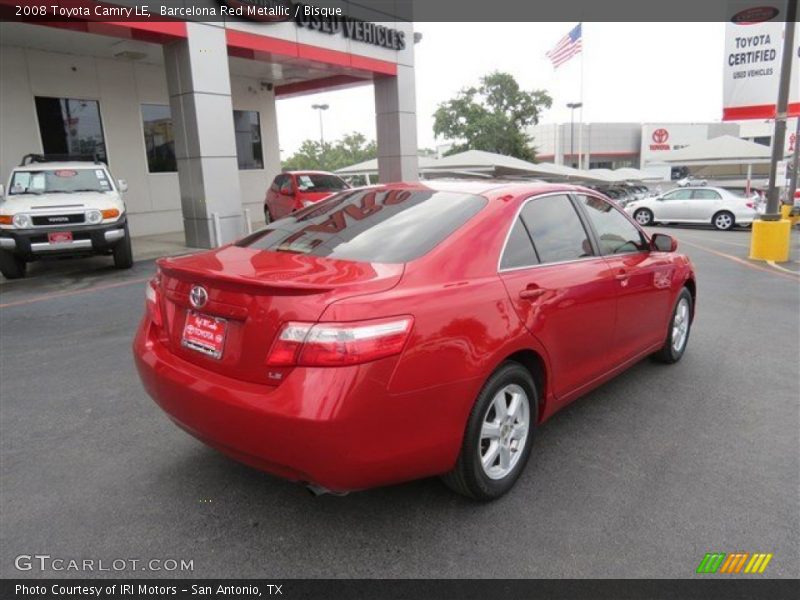 Barcelona Red Metallic / Bisque 2008 Toyota Camry LE