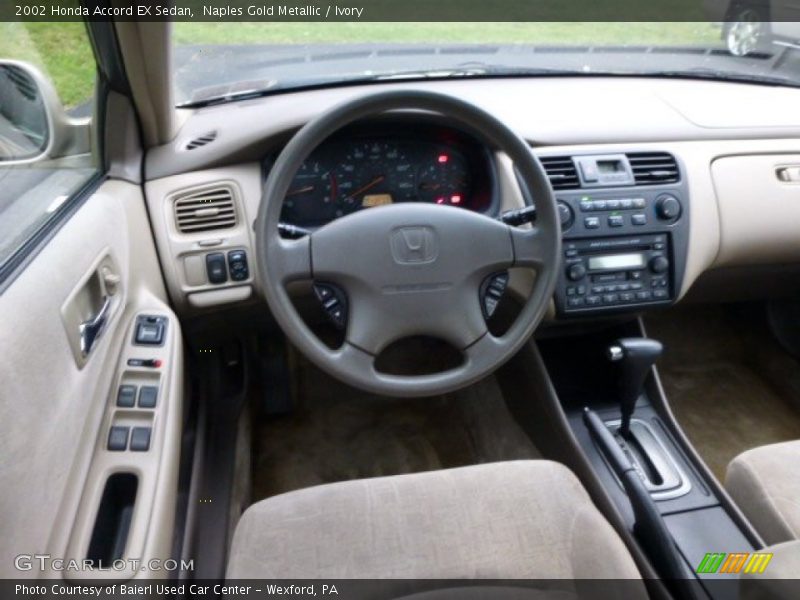 Naples Gold Metallic / Ivory 2002 Honda Accord EX Sedan
