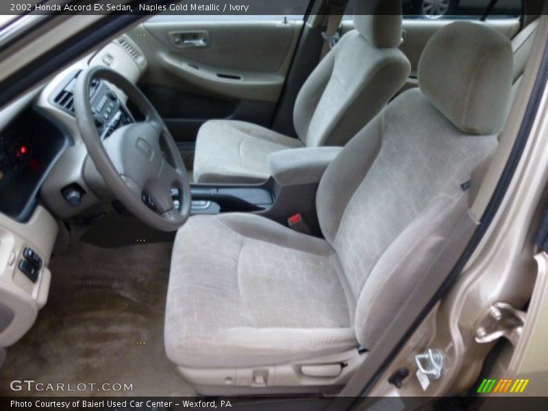 Naples Gold Metallic / Ivory 2002 Honda Accord EX Sedan