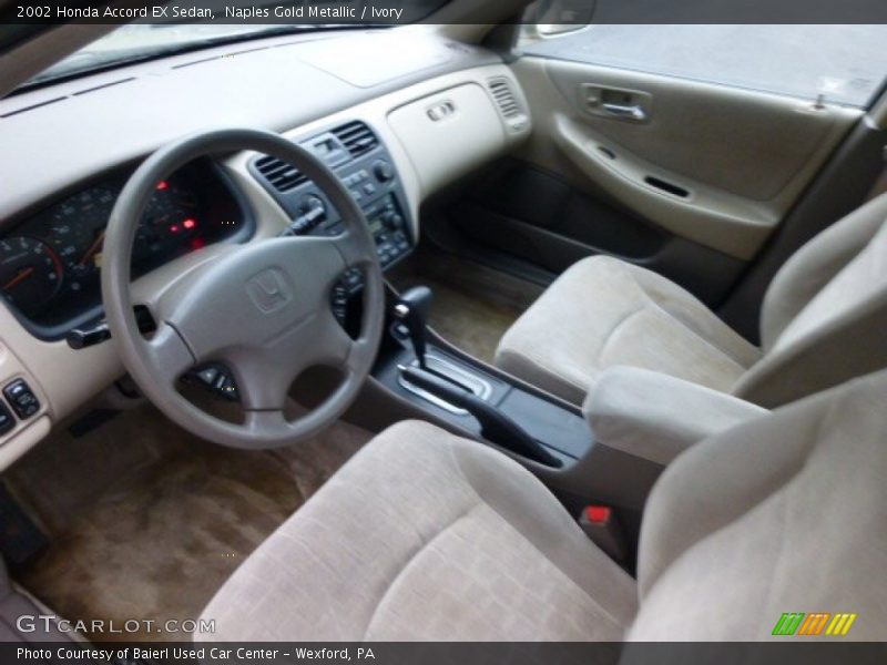 Naples Gold Metallic / Ivory 2002 Honda Accord EX Sedan