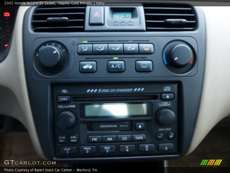 Naples Gold Metallic / Ivory 2002 Honda Accord EX Sedan