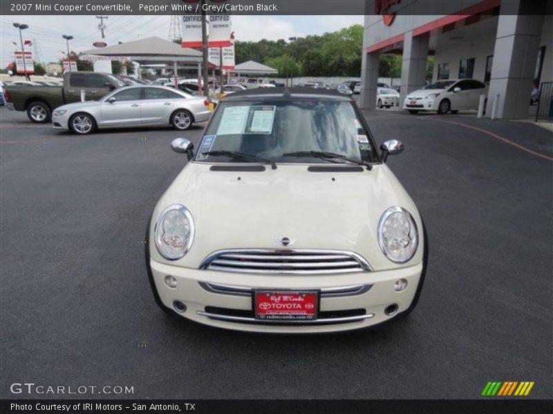 Pepper White / Grey/Carbon Black 2007 Mini Cooper Convertible