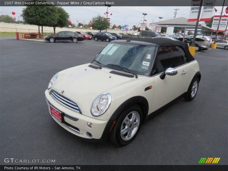 Pepper White / Grey/Carbon Black 2007 Mini Cooper Convertible