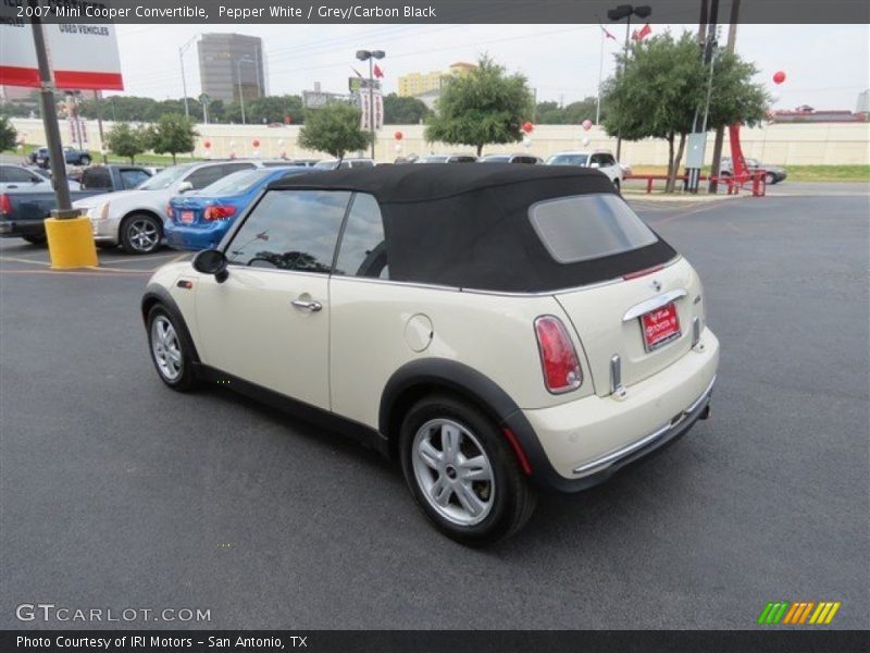 Pepper White / Grey/Carbon Black 2007 Mini Cooper Convertible