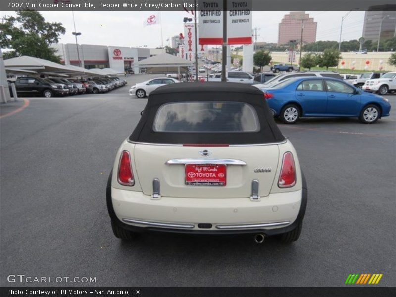 Pepper White / Grey/Carbon Black 2007 Mini Cooper Convertible