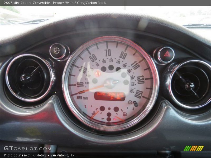 Pepper White / Grey/Carbon Black 2007 Mini Cooper Convertible