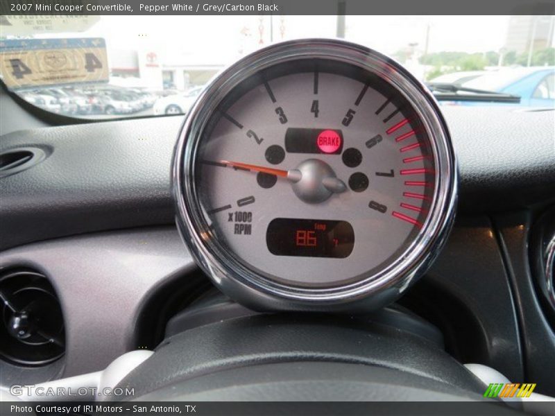 Pepper White / Grey/Carbon Black 2007 Mini Cooper Convertible