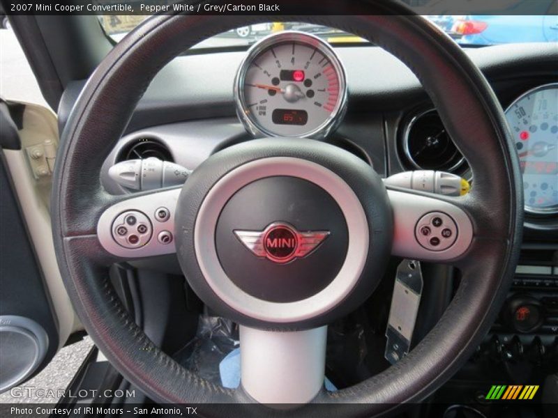 Pepper White / Grey/Carbon Black 2007 Mini Cooper Convertible