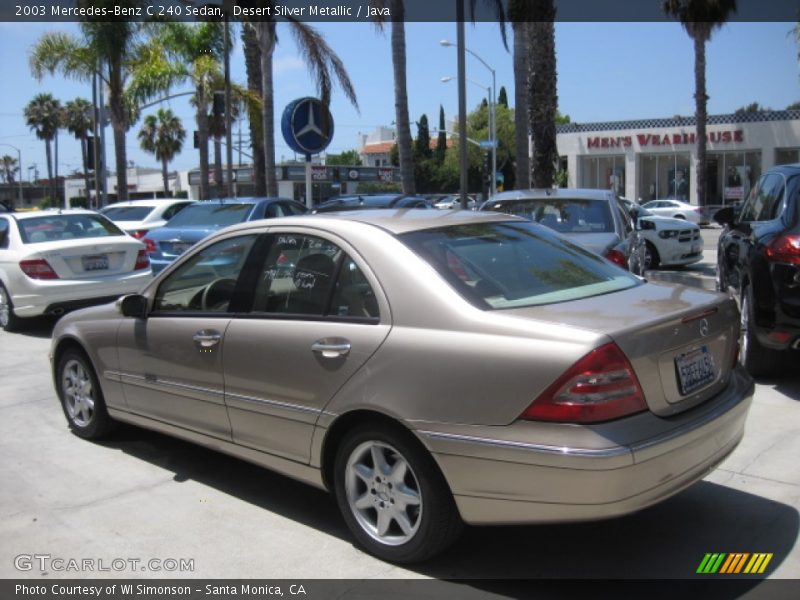 Desert Silver Metallic / Java 2003 Mercedes-Benz C 240 Sedan