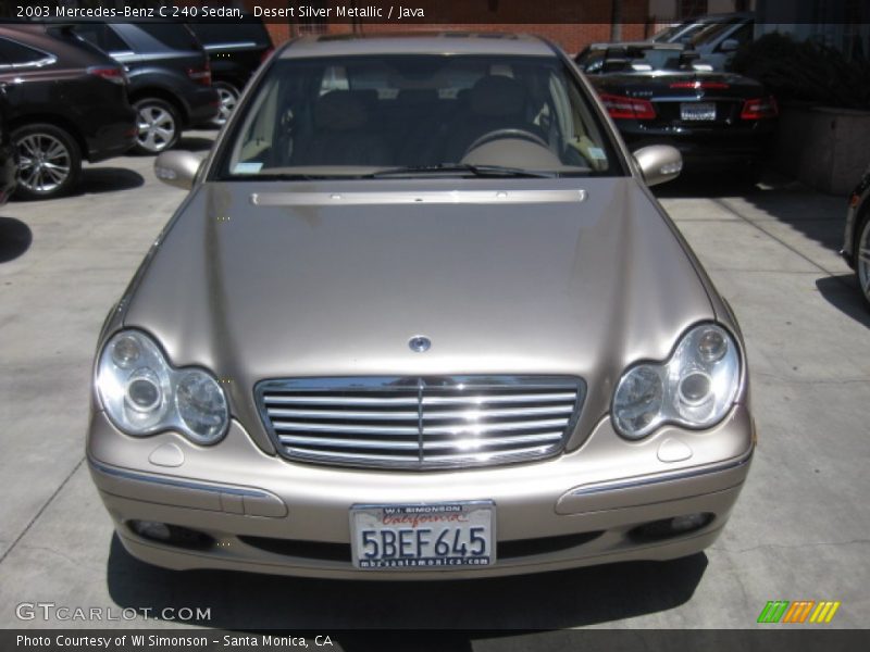 Desert Silver Metallic / Java 2003 Mercedes-Benz C 240 Sedan