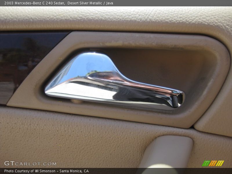 Desert Silver Metallic / Java 2003 Mercedes-Benz C 240 Sedan