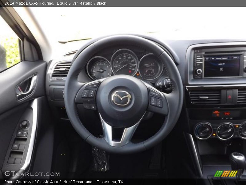 Liquid Silver Metallic / Black 2014 Mazda CX-5 Touring