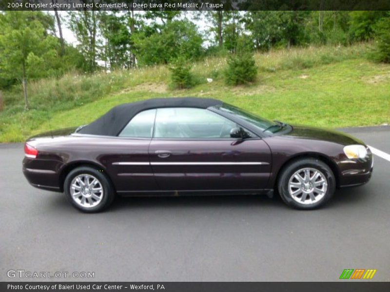  2004 Sebring Limited Convertible Deep Lava Red Metallic