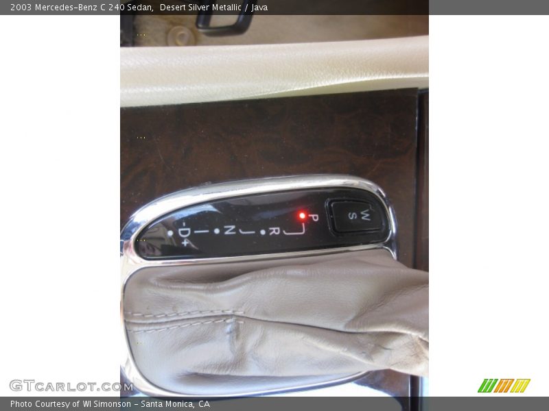 Desert Silver Metallic / Java 2003 Mercedes-Benz C 240 Sedan