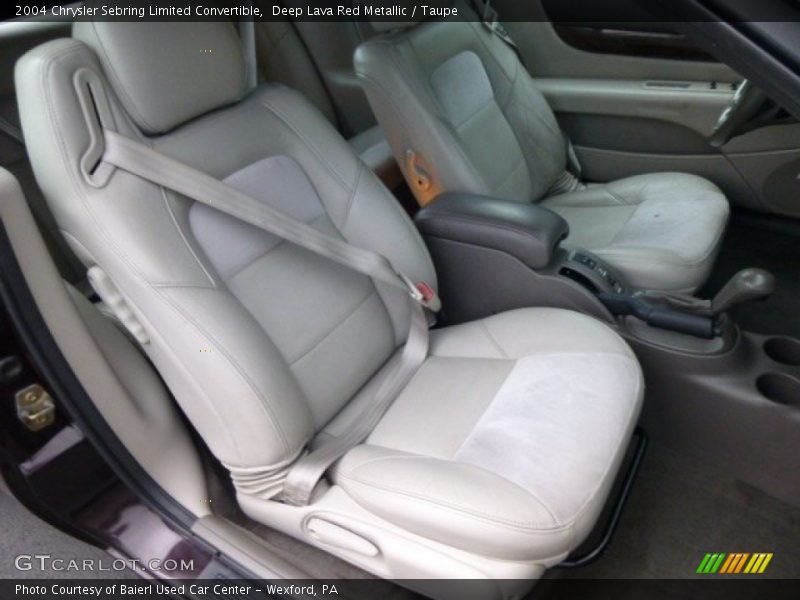 Front Seat of 2004 Sebring Limited Convertible