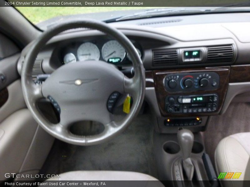 Dashboard of 2004 Sebring Limited Convertible