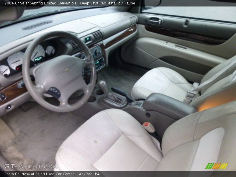 Taupe Interior - 2004 Sebring Limited Convertible 