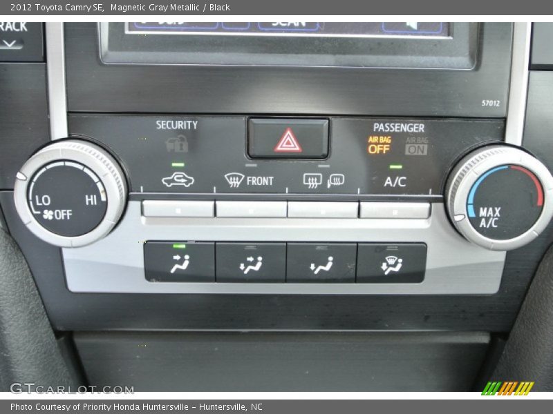 Magnetic Gray Metallic / Black 2012 Toyota Camry SE