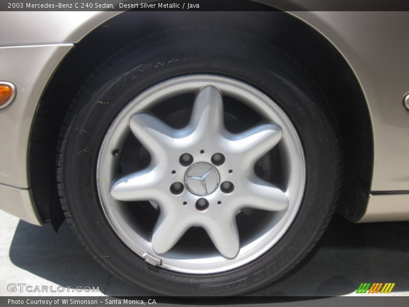 Desert Silver Metallic / Java 2003 Mercedes-Benz C 240 Sedan